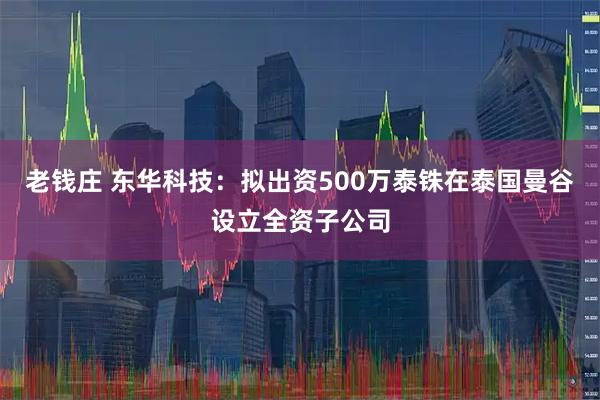 老钱庄 东华科技：拟出资500万泰铢在泰国曼谷设立全资子公司