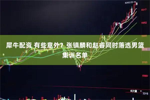 犀牛配资 有些意外？张镇麟和赵睿同时落选男篮集训名单